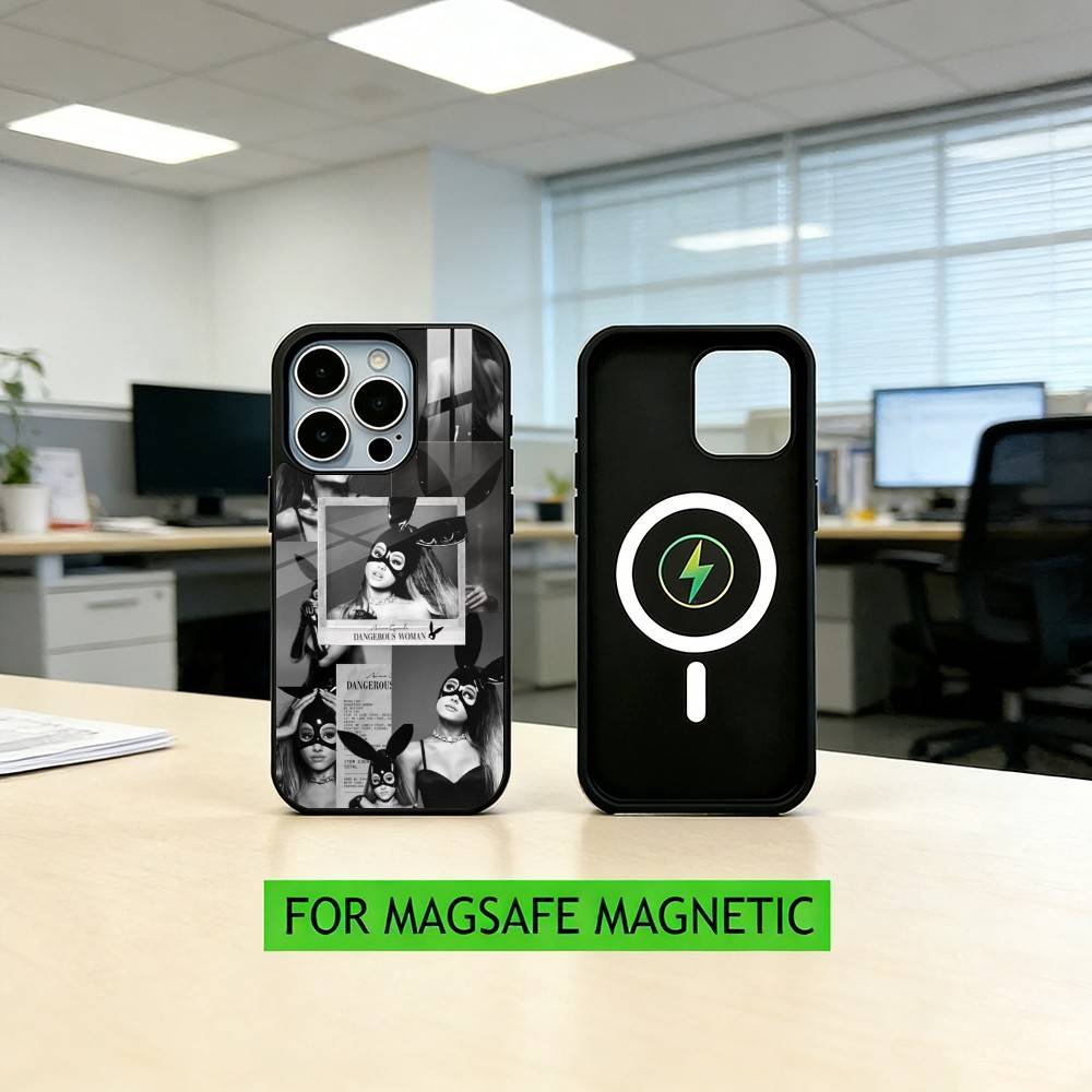A-ariana G-grande Phone Case For iPhone17,16,15,14,13,12,11 Plus,Pro Magnetic with Magsafe Wireless Charging