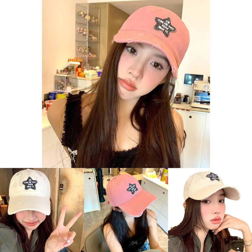 Fashionable Cap Duckbill With Embroidered Star Comfortable And Sun Protective