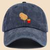 Pc Whimsical Potato  Fries Graphic Baseball Cap  Adjustable Breathable Black Trucker Hat with Curved Brim  Fun Pop Culture