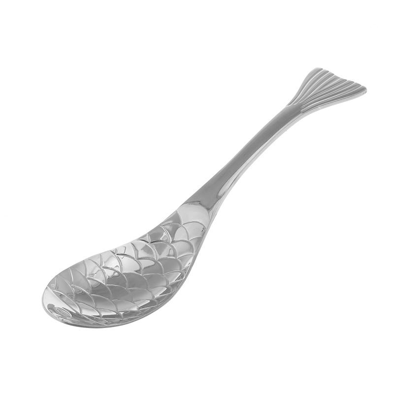 304 Stainless Steel Mermaid Spoon Cute Big Soup Spoon Shape Food Grade Cutlery