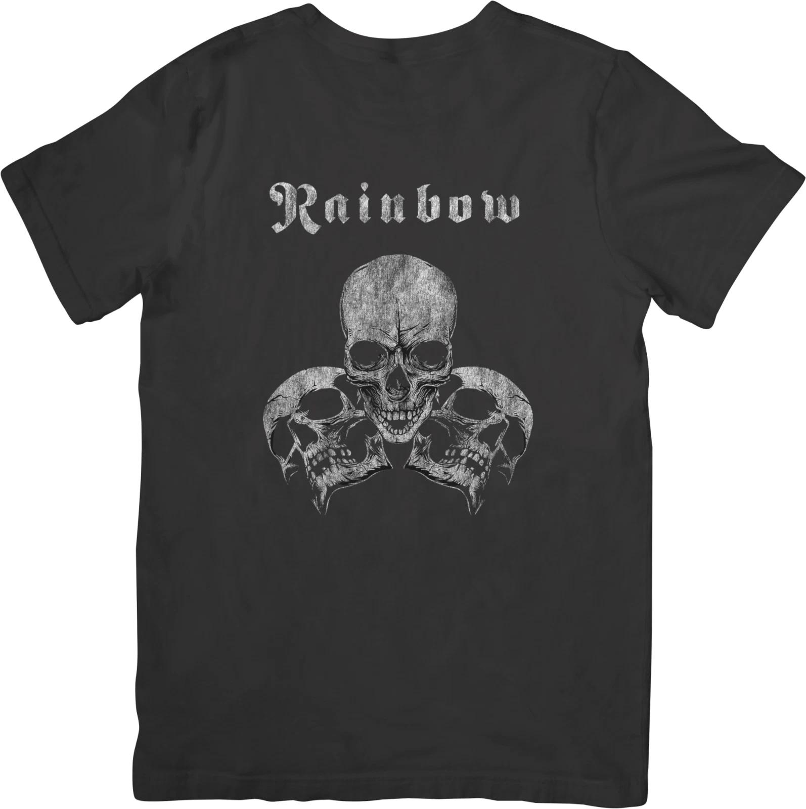 

Rainbow heavy metalMusic Fit for Men & Women Quality Cotton T-Shirt Black M