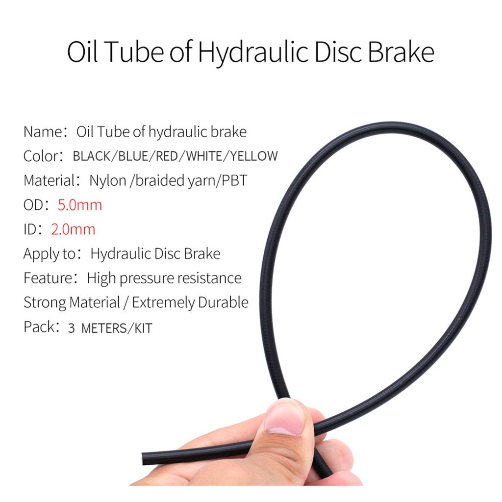 9,8ft 5mm Fahrrad hydraulische Scheibenbremsschlauch Ölschlauch Kabelgehäuse