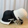 Adjustable Black White Beige Khaki Fisherman Hat With Big Brim For Women Spring Summer