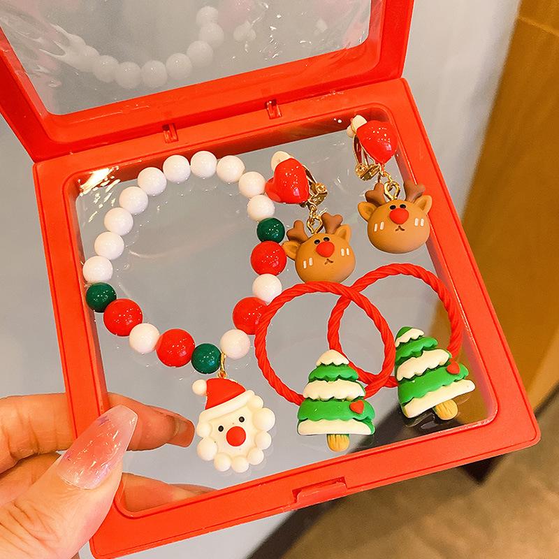 Colorful Handmade Beaded Christmas Bracelet for Girls – Party Jewelry & Ornaments