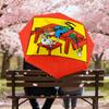 1PC girl piano Automatic Open/Close Umbrella with Windproof, 8-Rib Sturdy Canopy, Durable Ribs, Fashionable Design,1240a