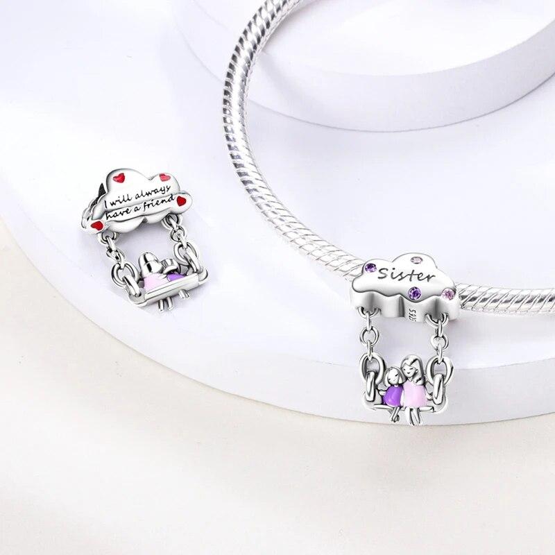Colorful Zirconium Charms Bead 925 Sterling Silver Dragon Butterfly Dangle FitNew Bracelet Necklace DIY Jewelry Marking