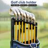 Golf Club Holder Clip with 9 Slots Adjustable Width Universal Easy Installation Golf Bag Stacker Organizer Golf Club Display Rack