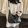 Casual Large-capacity Bag Women's New Tote Bag Solid Color Versatile Messenger Bag