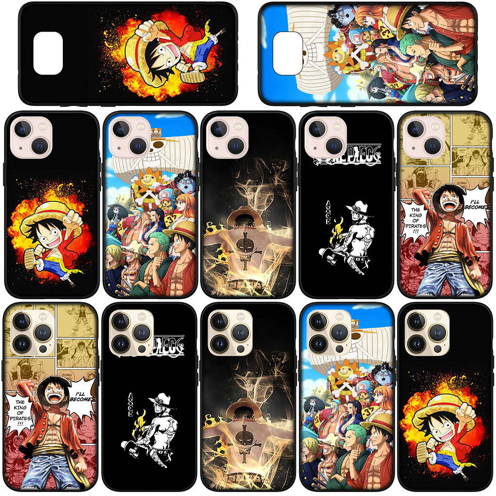 Phone Case for Samsung Galaxy S25 S23 S24 Ultra FE Plus A05 A06 A15 A16 A36 A37 A35 A34 A54 A52 A55 A56 A57 A25 A26 A53 A17 Luffy One Piece Ace Cover
