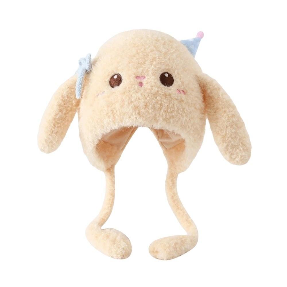 Windproof Toddler Earflap Hat Thermal Cartoon Fluffy Caps Plush Kids Beanie Cold Outdoor