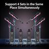 5.8GHz/2.4GHz Wireless Microphone Systems Wireless Transmitter Receiver for Live Interview/Studio Plug On XLR Mic Converter