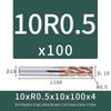 55-Degree Carbide Bull Nose End Mill with Wear-Resistant Coating for CNC Routers