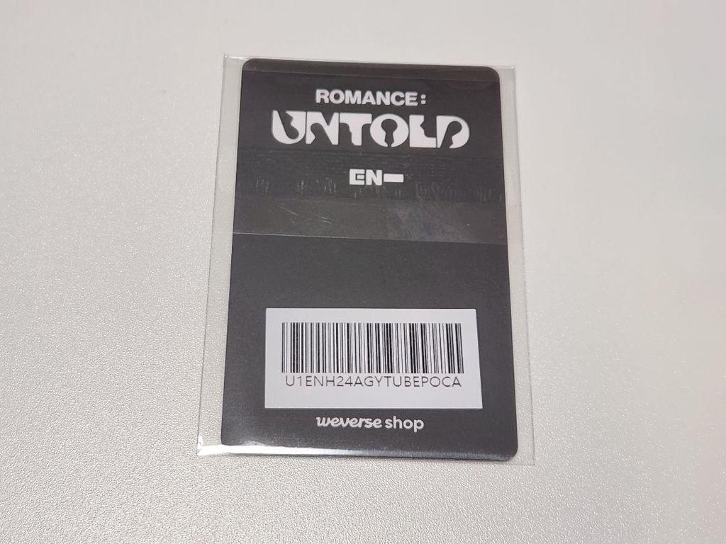 [USED] ENHYPEN Sunghoon YouTube Trading Card
