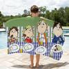 Cartoon C-Charlie and L-Lola Towel Soft Lightweight Anti-Sand Large Beach Towel Quick-Drying Bath Sports Family