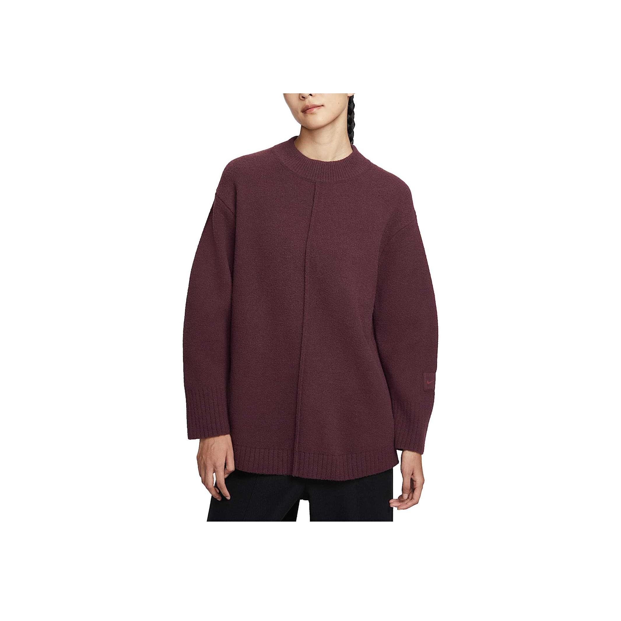 

Nike Спортивная одежда Простой Удобный Приятный к коже Однотонный Свитер с длинным рукавом Женский свитер HV2081652 L