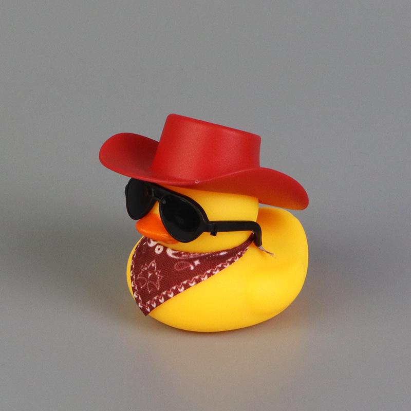 Little Yellow Cowboy Duck Toy - Children s Pool Water Play with Mini Scarf