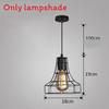Chandelier Simple Fashion Retro Indoor Industrial Wind Bar Small Iron Lamps Cage
