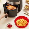 Foldable Air Fryer Silicone Pot Reusable Pot Oven Liner Air Fryer Silicone Basket  Kitchen Supplies