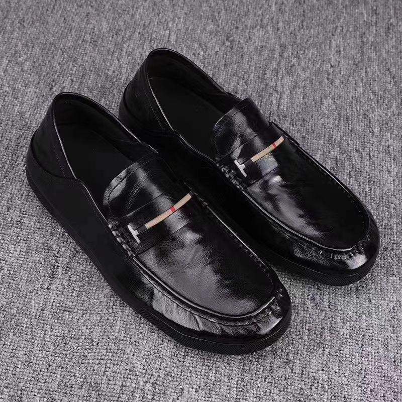 Men's shoes  new spring leather loafers men's business casual leather shoes one pedal lazy Doudou tide shoes