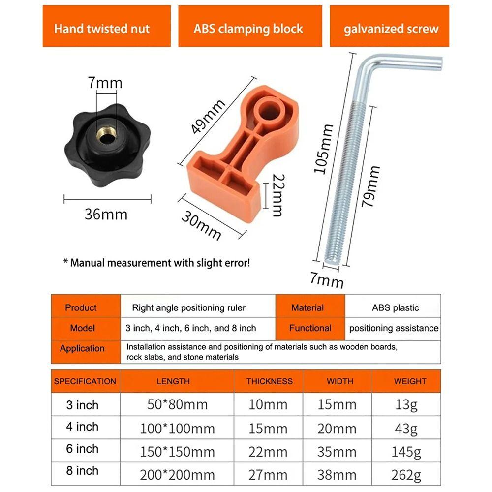 1Set Fixed Angle Gripper 90° Positioner Tool  for Boxes Cabinets Picture Frames