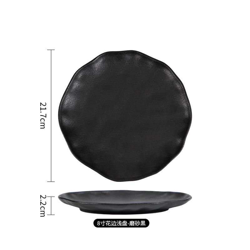 White Plate Home Wholesale Creative High-value Ceramic Flat Plate Steak Plate Western Food Plate Dish Dish Plate