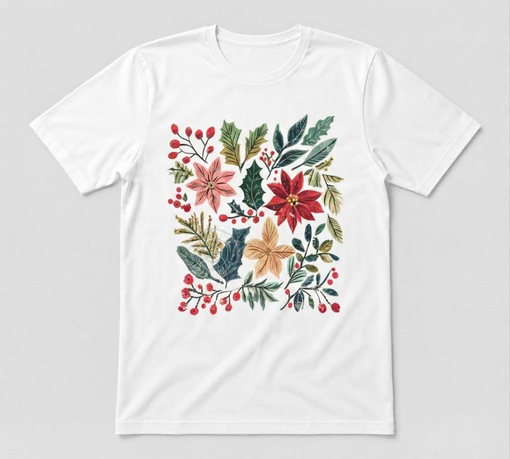 Boho Floral Wildflower Beauty Graphic Tee Gift White T-shirt