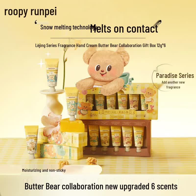 Roopy Lejing Series Fragrance Hand Care Gift Set - Butter Bear Collaboration
