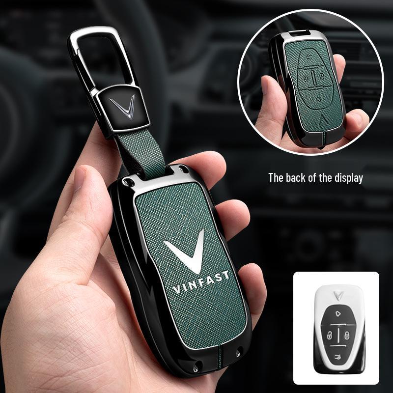 Vinfast Vietnam Car Key Case for Zhonghua V5/VF8 VF3/5/9 - Premium Bag with Buckle for Men