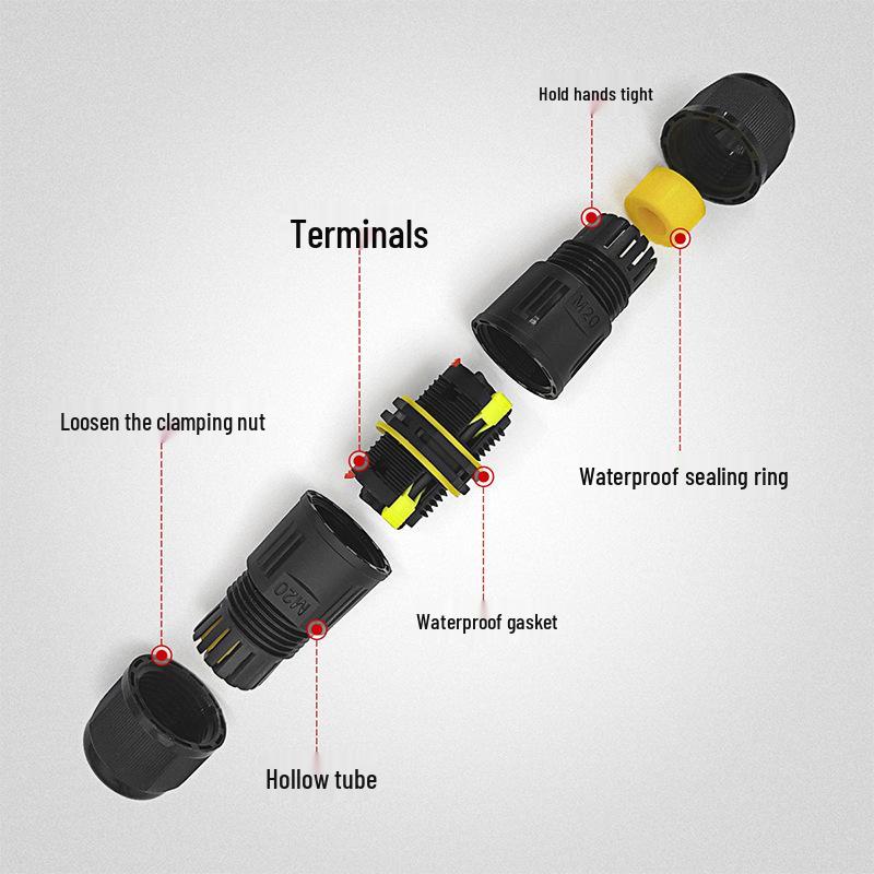 Waterproof Nylon Quick Plug and Wiring Connector