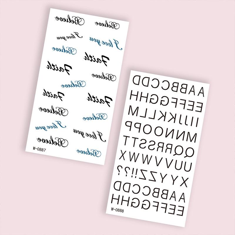 Beauty Sticker Cartoon Tattoo Sticker Waterproof Temporary Cute Tattoo Sticker Tattoo