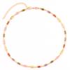 Mix Fashion Summer Colorful Rainbow Women Girl Jewelry 5A Cubic Zirconia Delicate Gold Filled Charm Tennis Chain Necklaces