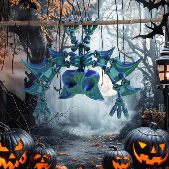 Figurină Liliac de Agățat Imprimată 3D Articulații Mobile Figurină Liliac Model Liliac Articulat