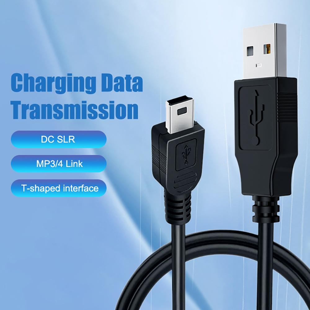High Speed Mini USB Cable Male to Mini-B 5pin Male Fast Data Charge Cablefor MP3 Player Garmin Nuvi GPS Dash Cam Hard Drive PS3