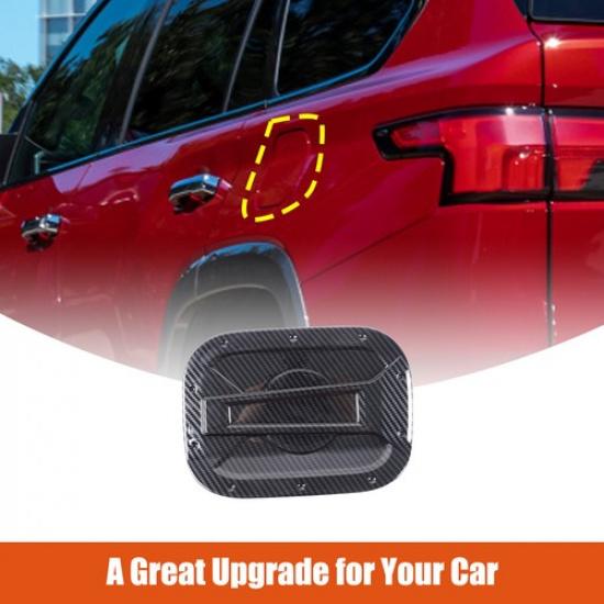 ABS Carbon Fiber Door Fuel Tank Cover Gas Cap Trim For Toyota Tundra/Sequoia 23+