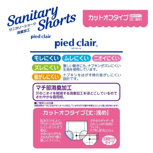 Gunze Sanitary Shorts, Cut-Off Type, for Girls, PCP13, New Gray-Moc, Size 160