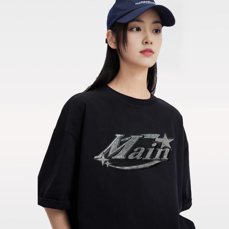 WeiHongSi Summer Hip-Hop Embroidered Cotton Tee