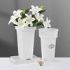 Floral Bucket Decor Flowerpot Table Centerpiece Storage Basket Floor Flower Vase