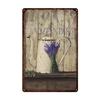 Vintage Blooming Flowers Metal Tin Signs Wall Art Posters Plate Wall Decor for Home Garden Bars Man Cave Cafe Clubs Garage Retro