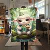 1PC Cute and heartwarming Print FlAannel Blanket, High quality Comfortable for All Seasons, Home Decor, Warmth and Comfort