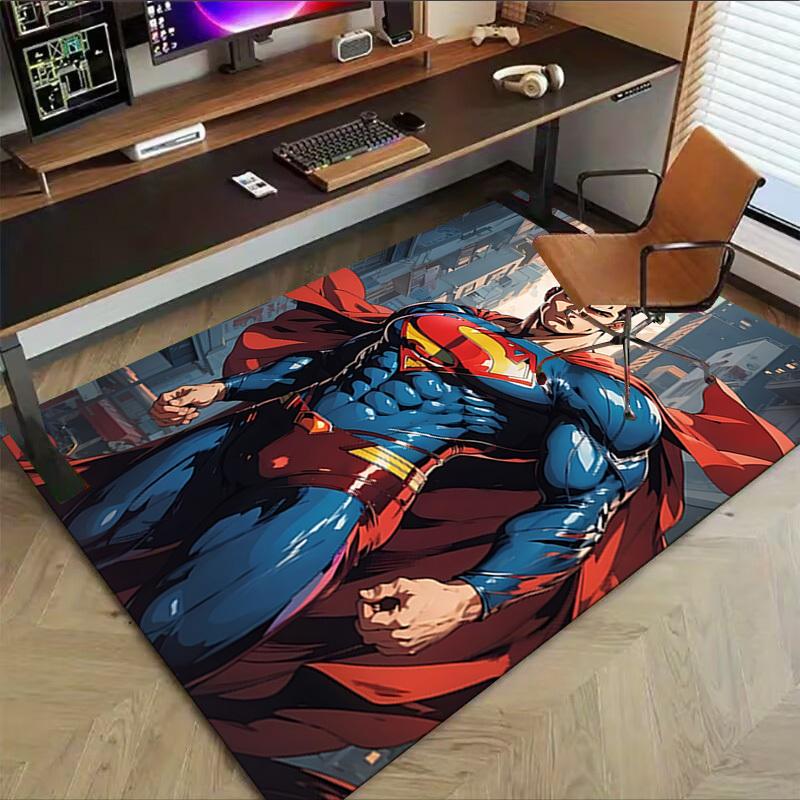1pc Superman Carpet, for Home & Office Decor, Desk Chair Carpet, Festive Gift,Conference Room CarpetL1277
