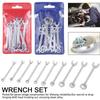 10pcs Explosion-proof Mini Spanner Wrenches Set British/Metric Type Wrenches  Loosen Screws/nuts
