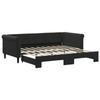 VidaXL Daybed with Trundle Bed Black 90x190 Cm Velvet 3197786