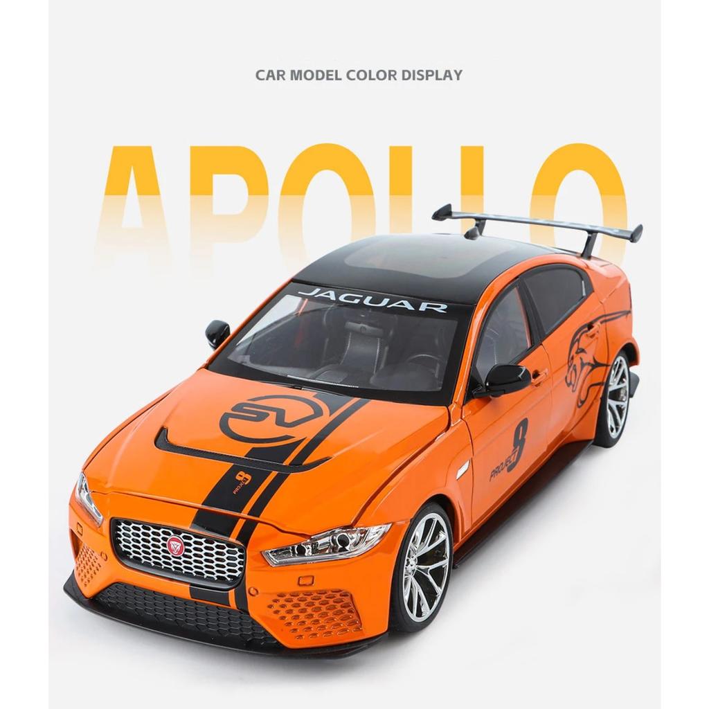 1/18 Jaguar XE SV PROJECT 8 Alloy Sportscar Scale Model Car Diecast Metal Vehicles Simulated Collectibles Childrens Toy Gifts