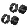 Black Plastic Bicycle Handlebar Conversion Spacer 25 4mm to 31 8mm Adapter