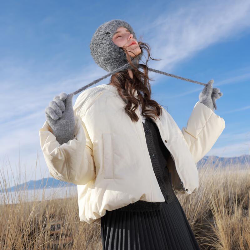 

Sancai 2025 Winter Waterproof Loose Short Goose Down Jacket L (165/88A)