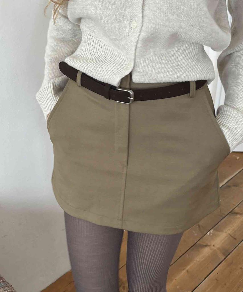 Delaidy Luna Mini Skirt (Brown)