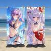 Genshin Impact Keqing Towel For Swim Yoga Gym Quick Drying Soft and Skin-friendly Beach Towels All-Season
