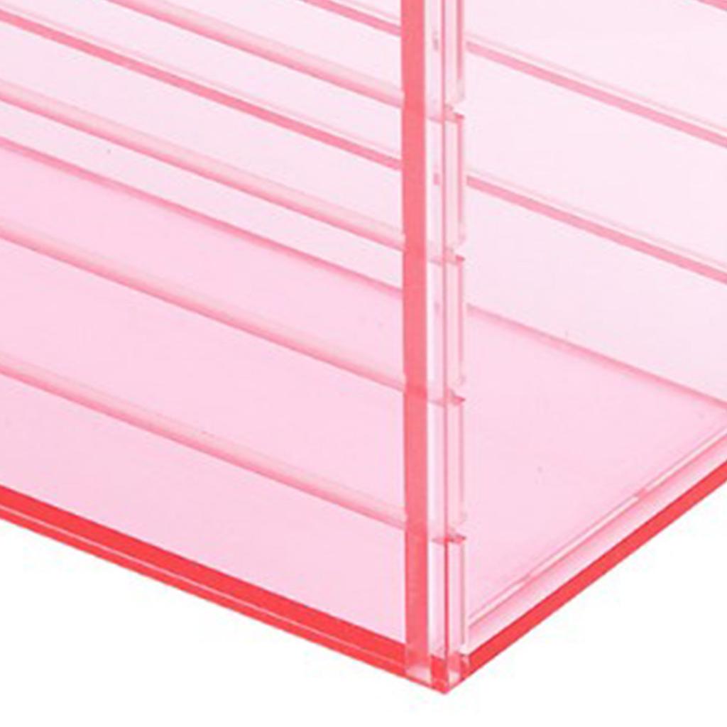 5 Layers Eyelash Storage Box Dustproof Large Capacity Clear Acrylic Eyelash Storage Box for Grafting Lash Extension