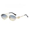 Euro Retro Oval Sunglasses With Uv400 Protection For Fashionable Sunwear And Outdoor Activities