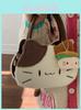 Threecolor Cat Cartoon Plush Shoulder Bag For Daily Use With Storage Capacity